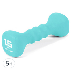 아이워너 네오프렌 사각 아령, 1.5kg, 5개