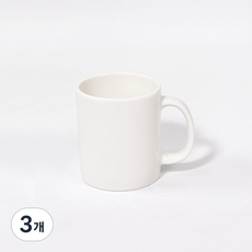 해피정 심플 에스프레소 잔 100ml, 화이트, 3개