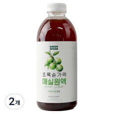 초록숟가락 매실원액, 2개, 900ml