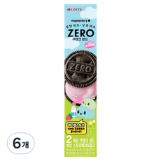 LOTTE 樂天 ZERO 楓之谷 巧克力餅乾夾心 草莓牛奶, 6個, 96g
