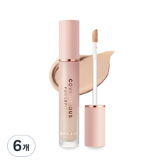 바닐라코 커버리셔스 파워 핏 컨실러 5.5g, 21호 피치, 6개