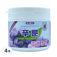 닥터스원 농축분말 푸룬 식이섬유 유산균, 4개, 330g