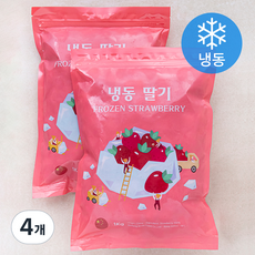 중국산 딸기 (냉동), 1kg, 4개