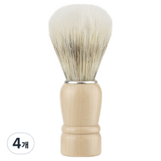 泡沫豐富的刮鬍刷 木質2, 1入, 4個