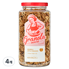 그래놀라하우스 그래놀라 애플시나몬, 300g, 4개