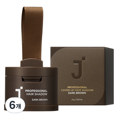 J'SOOP 專業遮瑕髮粉 4g, 深棕色, 6個