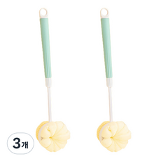 알로데 투인원 만능 샤워브러쉬, TYPE01 그린, 2개입, 3개