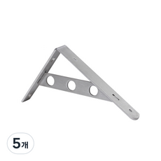 GeoBiz 高級款支架型不鏽鋼層架, 5個, 銀色