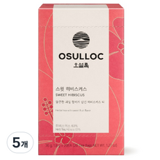 오설록 스윗 히비스커스 티백, 1.8g, 20개입, 5개