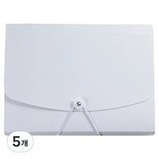 도큐모 A4 서류 정리함 아코디언 파일 13칸, 화이트, 5개