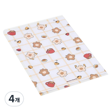 BUTTERSHOP 療癒下午茶時光L型資料夾, 透明, 4個