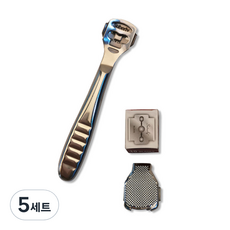 Floliving去除老繭SDEN去角質器+銼腳板+替換刀片 10入組, 5組