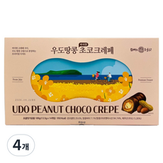 TamNaNeunChocolate 牛島花生巧克力可麗餅 隨機出貨, 4個, 189g