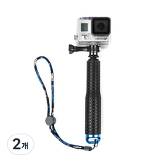 윰스 고프로 19in 셀카봉, 단일상품(블루), 2개