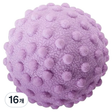 글로벌픽 휴대용 풋케어 마사지볼 5cm, 퍼플, 16개