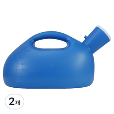 소울리치 심플한 휴대용 소변기 3L, 블루, 2개