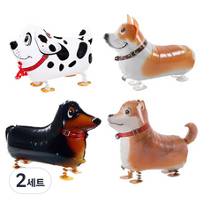 走路動物散步派對氣球4件組 P89005A, A套組, 2套