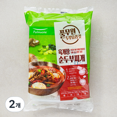 풀무원 육개장 순두부찌개 KIT, 2개, 562g