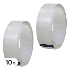 JOJO 無痕超強力矽膠雙面膠帶 2mm x 1m, 單一顏色, 10個