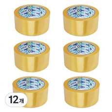 Woolim 輕量包裝箱膠帶 透明 57mic*48mm*50m, 12個