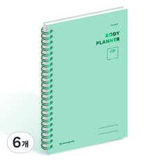 Monogram 100天身體規劃本 MG0039, MELODIE GREEN, 6個