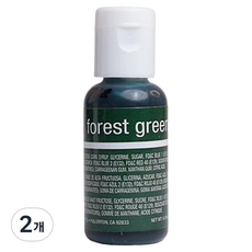 셰프마스터 리쿠아젤 수용성 식용색소 포레스트그린, 20g, 2개