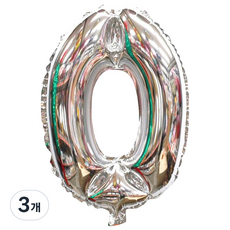 歡樂屋數字氣球, 銀 0, 3個