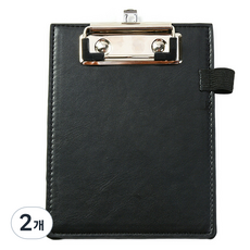 Topia 餐廳用收據夾 11.5 x 15 cm, 黑色, 2個