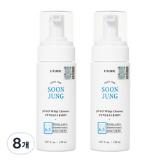 에뛰드하우스 순정 약산성 6.5 휩 클렌저, 150ml, 8개