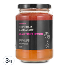 청담라이프 프리미엄 수제 자몽 레몬청, 500ml, 1개입, 3개, 500g