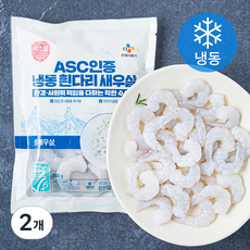 이츠웰 ASC인증 흰다리 새우살 (냉동), 200g(대), 2개
