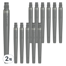 Pentel 飛龍文具 彩色毛筆顏料補充蕊 FRP-137X, 灰色, 24個