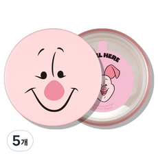 INNISFREE 小熊維尼聯名款 控油礦物蜜粉 5g, 5個, 1號 幸福小豬 白色