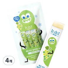 LUKT KINDY 冷凍果凍 10入, 4個, 麝香葡萄, 200g
