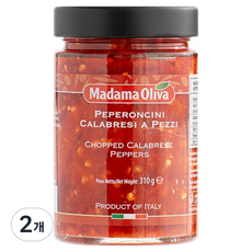 MADAMA OLIVA 碎卡拉布裡亞辣椒, 2個, 310g