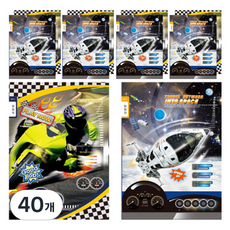 YOUNG ART 聯絡本窄格男童用 24張, 40個, 隨機出貨