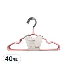 블루문 키즈 베이직 옷걸이, 분홍, 40개입