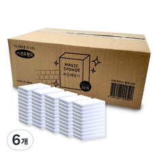 善宇樂園 去除頑固汙漬神奇海綿 本體 中型 50入, 6個