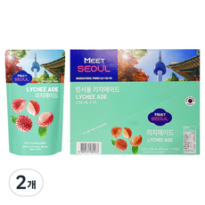 Mid-Seoul 荔枝飲 10入, 2個, 2.3L