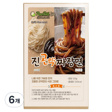 pureBiteLite 밀키트 진곤약 짜장면 2인분 520g, 6개