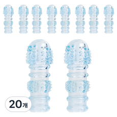 Onmisol 手指套 手指保險套 藍色, 20個, 2入