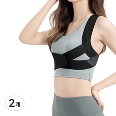 써뉴즈 체형 바른 자세 밴드 블랙, 2개