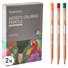 시나아트 프리미엄 전문가용 점보 유성색연필 T1062, 2개, 24색