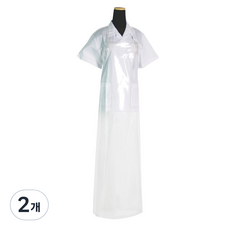 A&G 聚氨酯掛鉤式圍裙 大, 透明, 2個