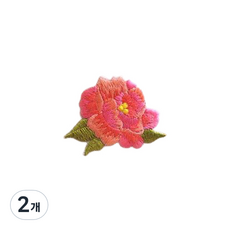 Minimaxi 花朵手帳刺繡貼紙, H, 2個