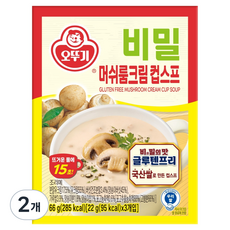 OTTOGI 不倒翁 秘密蘑菇奶油杯湯 3入, 66g, 2個