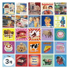 특별한상점 노트북 캐리어 여행 방수 스티커, TT081-50PCS 이지 케익, 3개