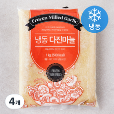 다진마늘 (냉동), 1kg, 4개