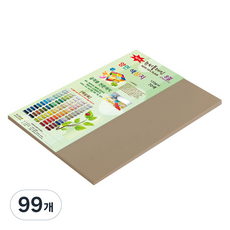 종이문화 뉴씨플레인 얇은 양면색상지 120g No 58 금발색, 99개