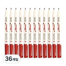 자바펜 파워유성펜, 빨강, 36개